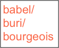 babel/buri/bourgeois